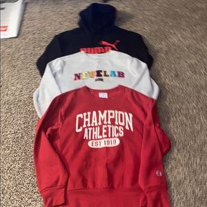BUNDLE Champion Puma Neuelab sweaters Size Medium
